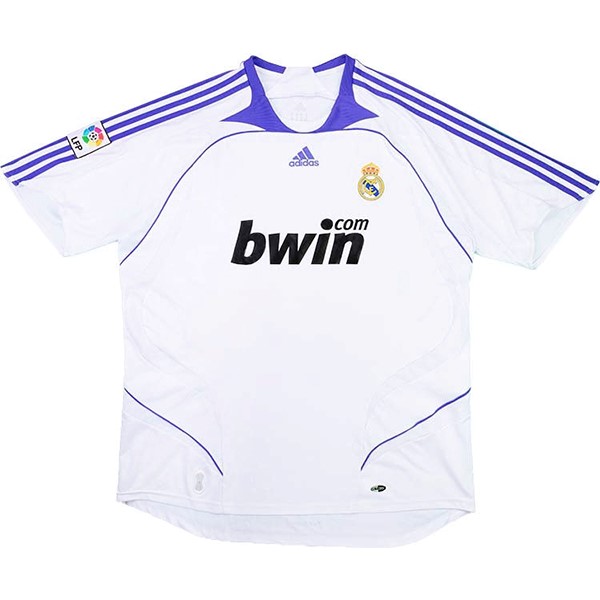 Authentic Camiseta Real Madrid 1ª Retro 2007 2008 Blanco